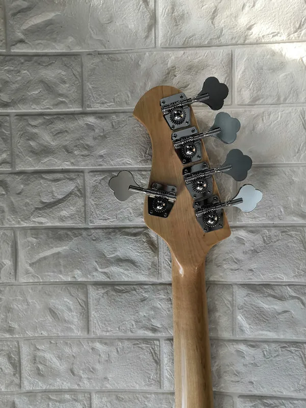 Электрическая гитара бас джаз бас 5 струн Sunburst Цвет палисандр гриф белый Pickguard paypal доступен! Bs-19