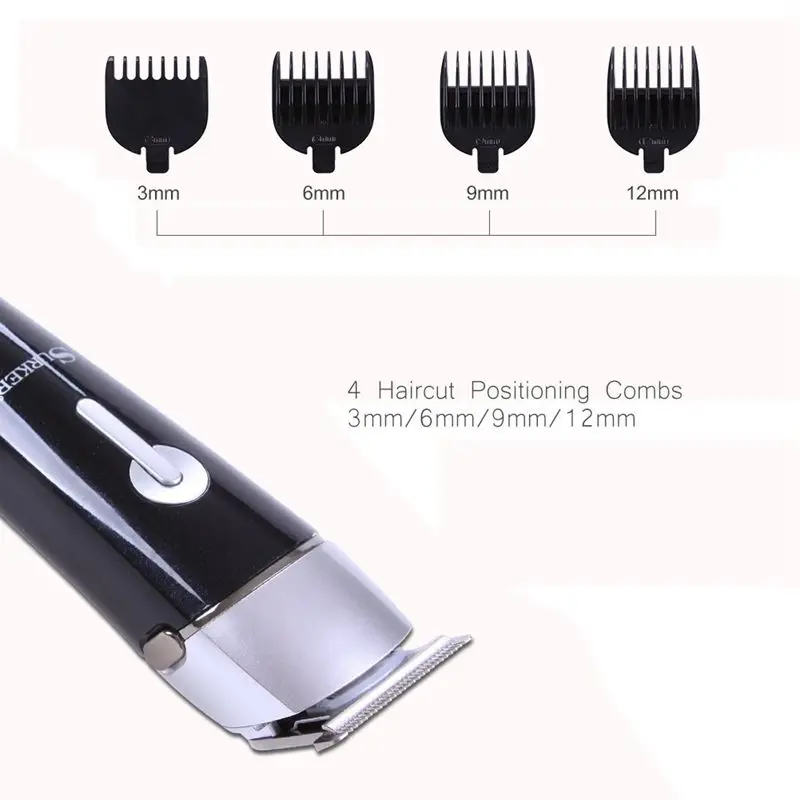 SURKER Professional 5 в 1 машинка для стрижки волос перезаряжаемый беспроводной набор для ухода за волосами для мужчин триммер для бороды Триммер для волос в носу двойная бритва B
