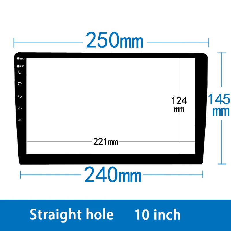  KiriNavi Auto GPS Navigatie Screen 9” 10” 10.4” 12.1” large Screen Android navigator tempered glass