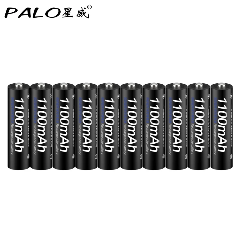 10 pcs aaa Palo 10 шт. 1,2 в nimh aaa аккумуляторная батарея с ЖК-дисплеем умное зарядное устройство для 1,2 в aa aaa C D nimh аккумуляторная батарея - Цвет: 10 pcs aaa