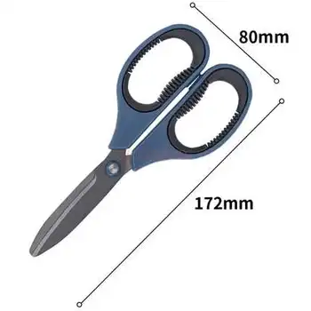 

Teflon scissors household tailor scissors kitchen office scissors stainless steel stationery students with manual scissors