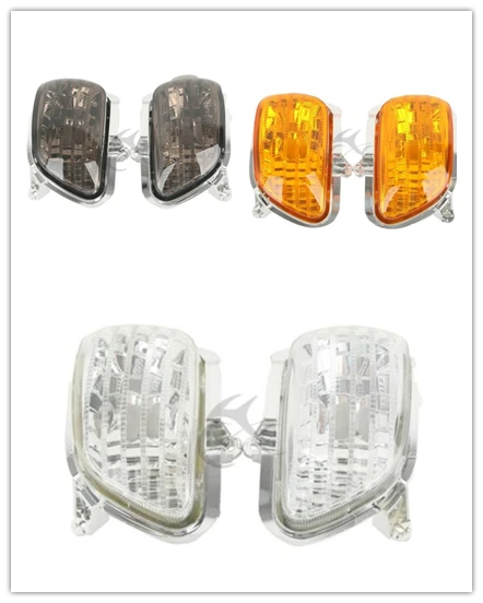 

Motorcycle Front Turn Signal Lights Lens Shell For Honda Goldwing GL1800 2001-2014 11 F6B 2013-2015 2014 clear smoke orange