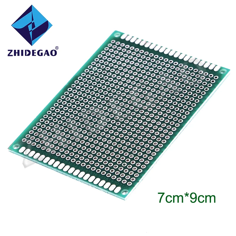 ZHIDEGAO 1pcs 7x9cm Double Side Prototype PCB diy Universal Printed Circuit Board 1pcs 9x15cm 90x150 mm single side prototype pcb universal printed circuit board protoboard for arduino spacing 3 81mm high qual