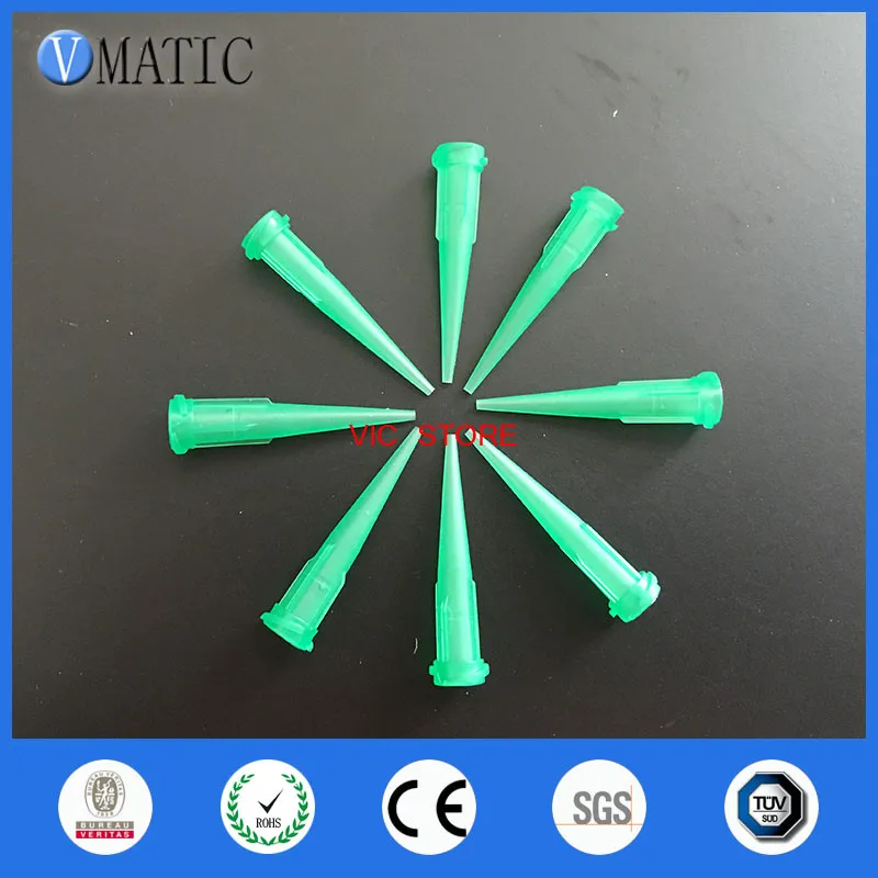 무료 배송 플라스틱 원추형 부드러운 흐름 테이퍼 바늘 모음 100Pcs 18G TT 테이퍼 디스펜스 바늘 팁