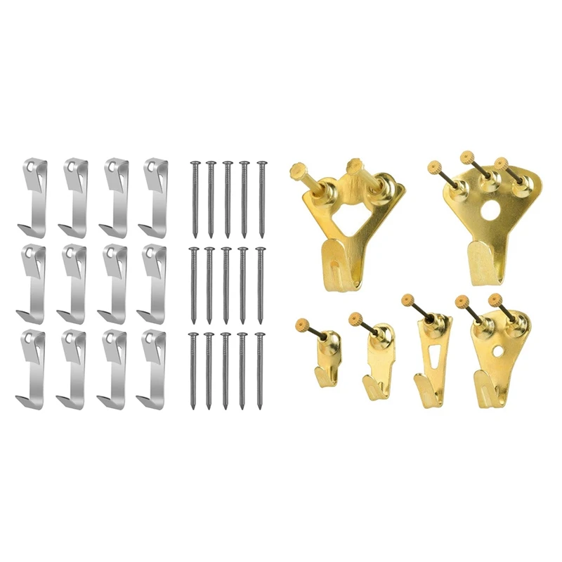 2 Set Photo Frame Hanging Kit,Picture Hanging Kit with Nails for Wall