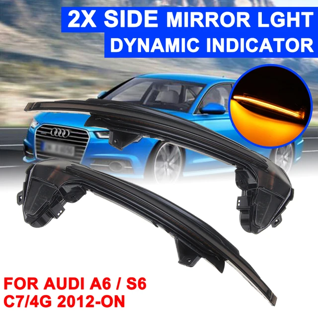 Dynamische LED Aussenspiegel Blinker für Audi A6 C7 