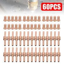 

60Pcs PT-31 Welding Nozzles Air Plasma Cutter Consumables Electrodes Gas Ring Suitable For CT312 CUT50 50A Cutting Torch