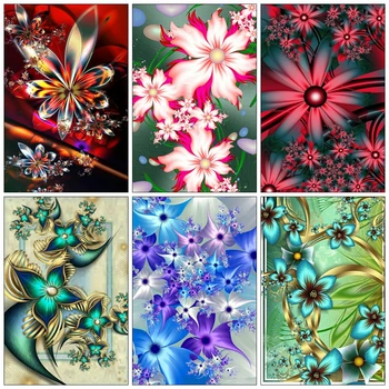 

HUACAN 5d DIY Diamond Painting Flowers Diamond Embroidery Full Drill Square Picture Of Rhinestones Cross Stitch Home Decor