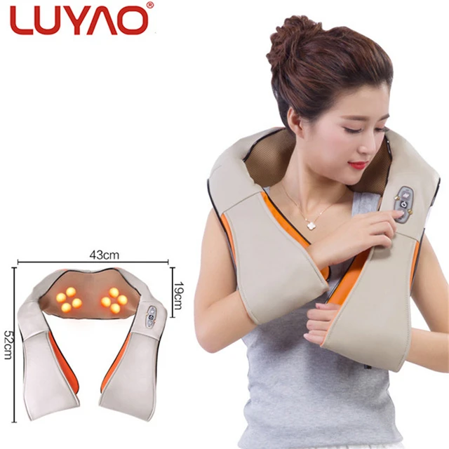 LUYAO 580A Electric Heat Shiatsu Machine Body Massagers Shiatsu Back Neck  And Shoulder Massager Of Neck Kneading With Heat - Buy LUYAO 580A Electric  Heat Shiatsu Machine Body Massagers Shiatsu Back Neck