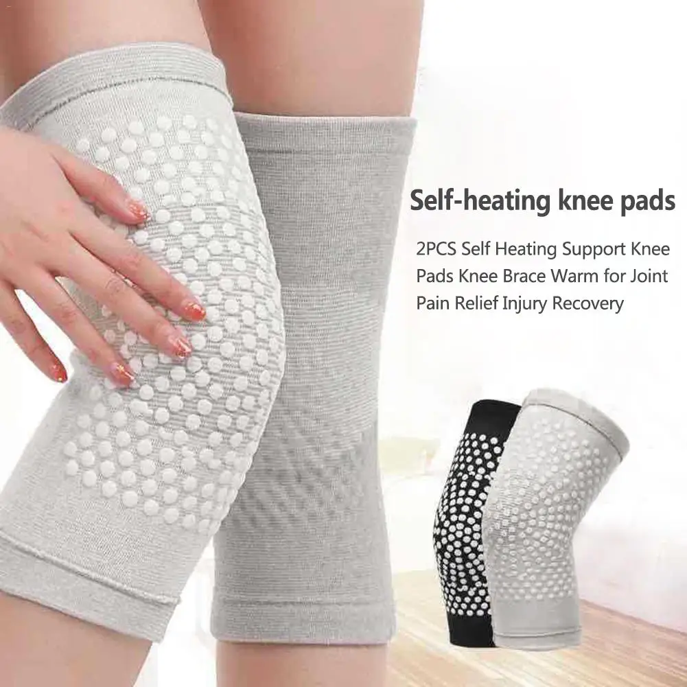 2 шт турмалиновые магнитные Самонагревающиеся наколенники терапия поддержка колена защита для артрита боли в суставах облегчение и восстановление травм
