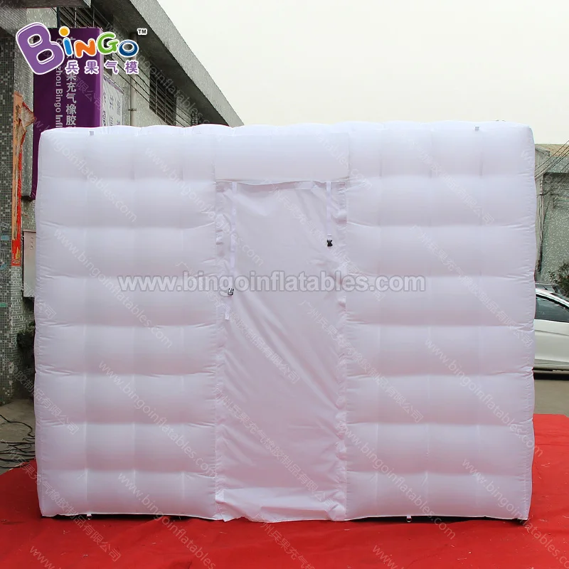 White Inflatable Photobooth Kiosk / 3x3x2.4M Inflatable Photo Booth Cabin Tents - BG-A0693-5 2