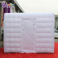 White Inflatable Photobooth Kiosk / 3x3x2.4M Inflatable Photo Booth Cabin Tents - BG-A0693-5 2