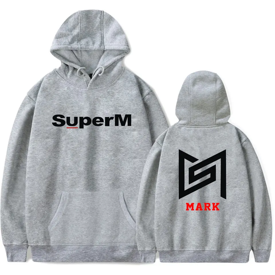 Новинка SuperM толстовка модная Дамская Мужская Толстовка Красная удобная куртка Осень Зима Мальчики и девочки мода SuperM пуловеры