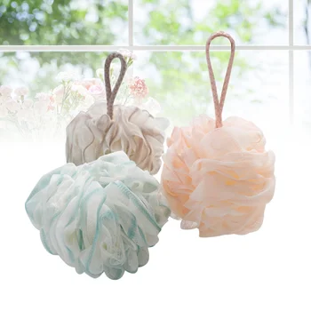 

3pcs Bath Balls Mesh Soft Durable Hanging Rope Shower Balls Scrub Balls Shampoo Balls for Children Teens Women Girls Men