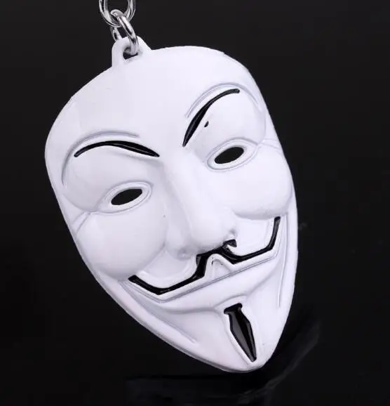 4 V для Vendetta брелок для ключей для женщин и мужчин подвеска с маской брелок кольцо для ключей держатель кольца для фильмов подарки ювелирные изделия 4 стиля - Цвет: 4