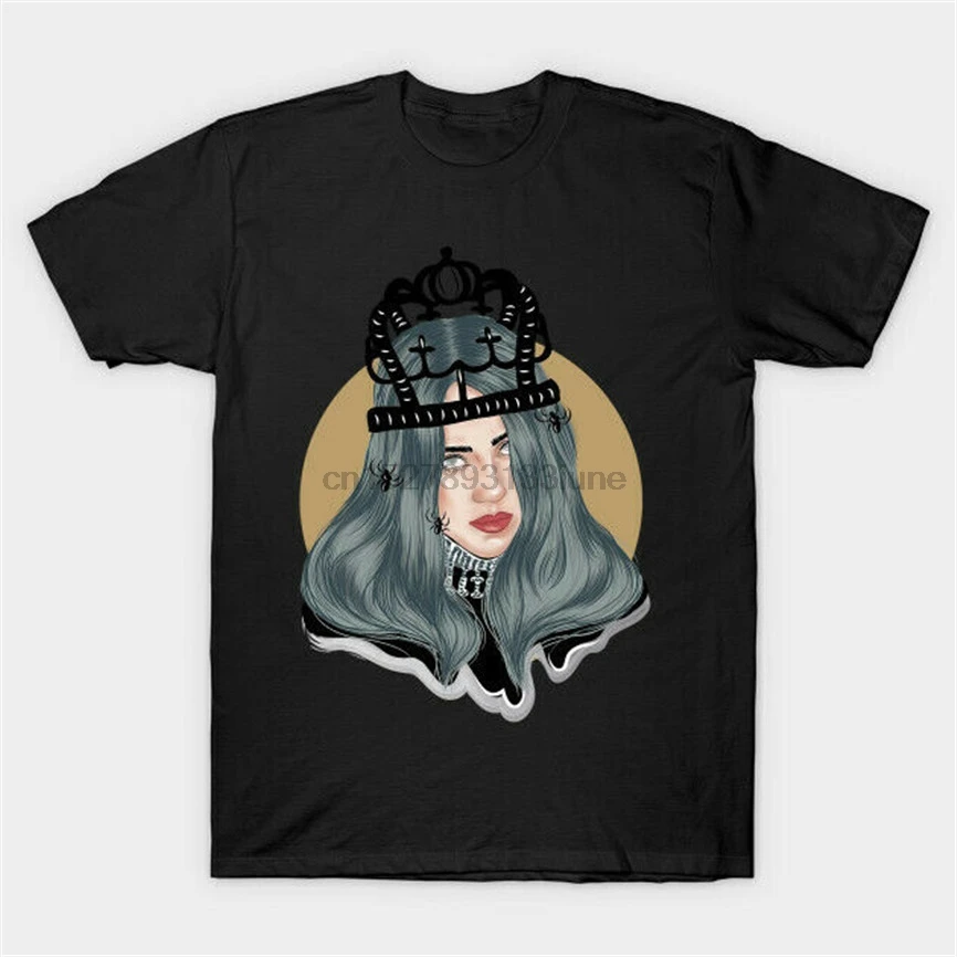 Billie Eilish: Вы должны видеть меня в короне Bellyache черная футболка для фанатов