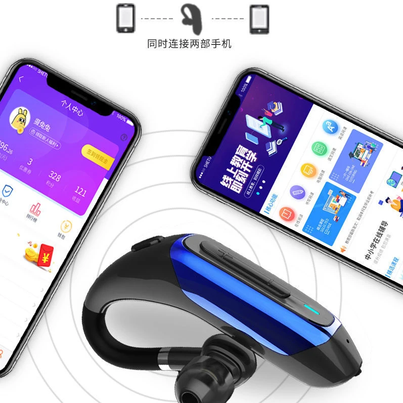 2021 New Wireless Earphone S08 Smart Bluetooth earbuds Earhook Long Standby Sport Earphone waterproof volume control (4)