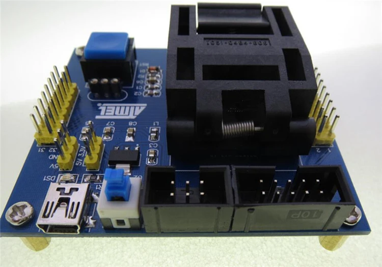 ATMEL QFN32 ATmega8/48 88/168 AVR программирующий блок/испытательный стенд/горелка