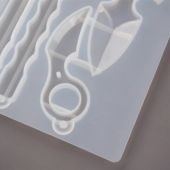 

Self Defence Dagger Mold Anti-Wolf Weapons Sword Pendant Silicone Mold Art Tools