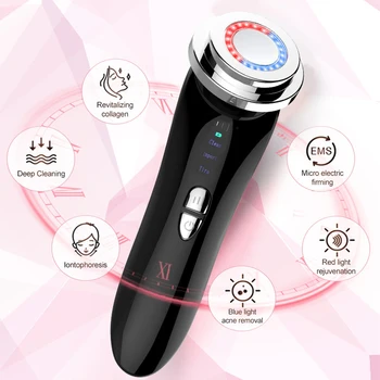 

LED Photon Light Therapy Beauty Device Anti Aging Face Massager Current Lift Face Skin Care Machine Remover Pore Massager