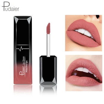 

Pudaier 1PC 21Colors Beauty Matte Lipgloss Lip Gloss Glitter Long lasting Moisturizing Liquid Makeup Rouge a levres Mat Cosmetic