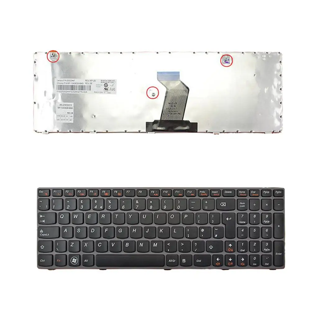 Британский английский раскладка для замены клавиатура для lenovo G580 Z580A G585 Z585 Клавиатура ноутбука с рамкой высокое качество