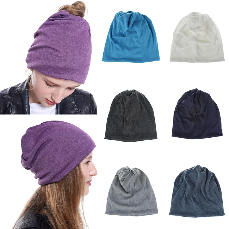 Evrfelan/Лидер продаж, женские шапки-бини с конским хвостом, удобная зимняя шапка, одноцветная Шапка-бини, женская шапка