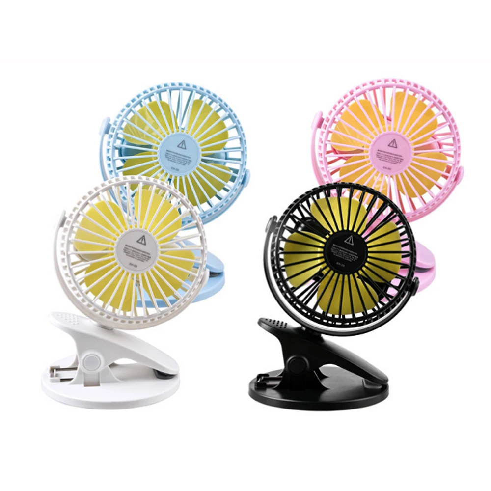 

Portable Desk Fan USB Rechargeable Clip Fan With 1200/2000mAh Battery 360 Degree Adjustable Cooling Fan Baby Stroller Fans