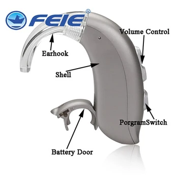 

High power Hearing Aids Digital BTE Hearing Aid Adjustable Tone Sound Amplifier Portable Deaf Elderly MY-16 Free Shipping