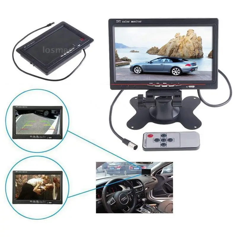 

New TFT LCD Rearview Monitor Screen For Car DVD VCR Backup Camera