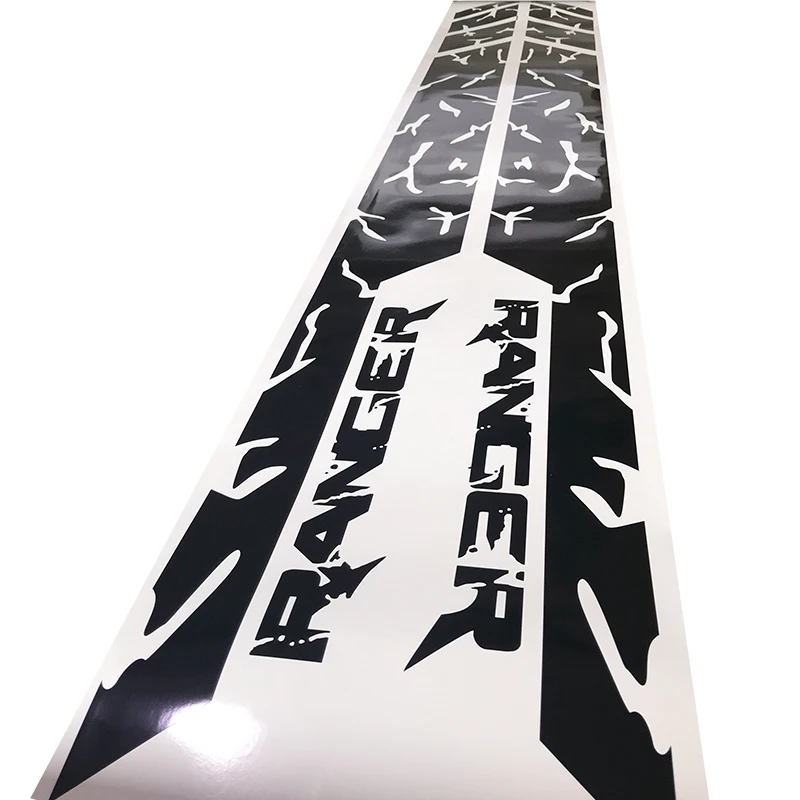  free shipping 2 Pcs spotted side door stripe graphic Vinyl sticker for Ford ranger 2012 2013 2014 2