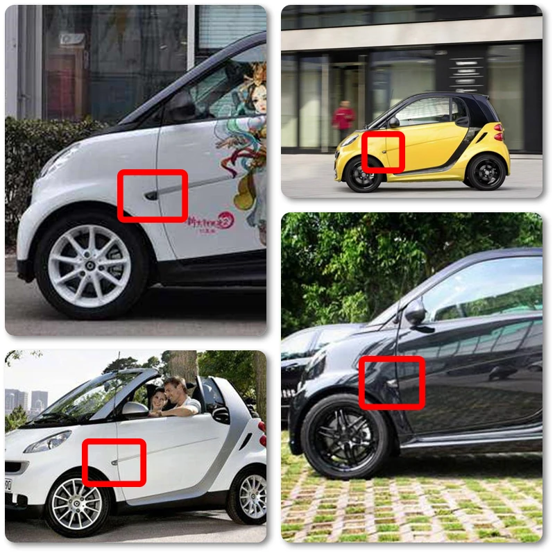 Подходит для Smart Fortwo 451 MK1& MKII 07-15 боковой габаритный указатель замена лампы прозрачный дым объектив OEM