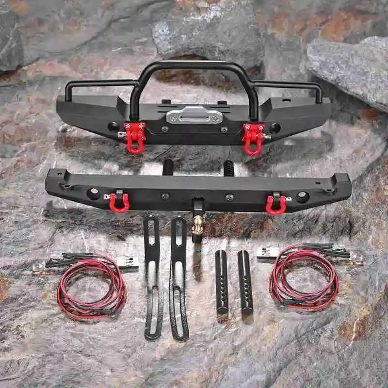 1:10 RC Rock автомобильные металлические передние задние бамперы для Traxxa TRX 4 SCX10II 90046