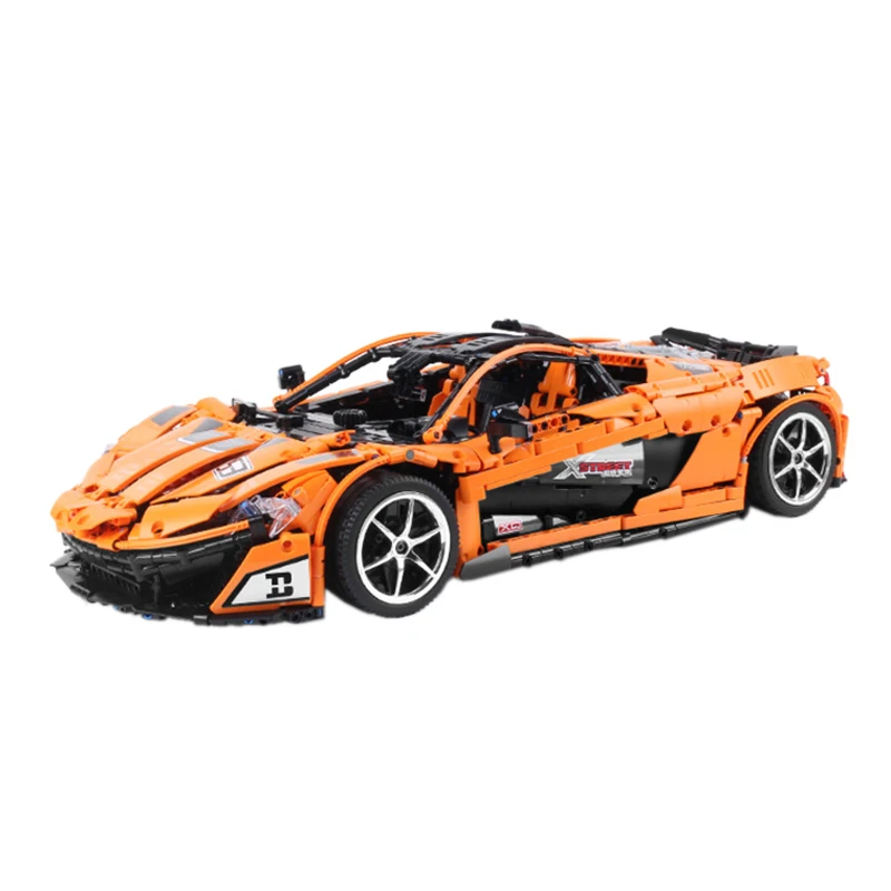Hyper Car Racing спортивный автомобиль строительные блоки кирпичи подарок для детей игрушка желтый(статическая версия
