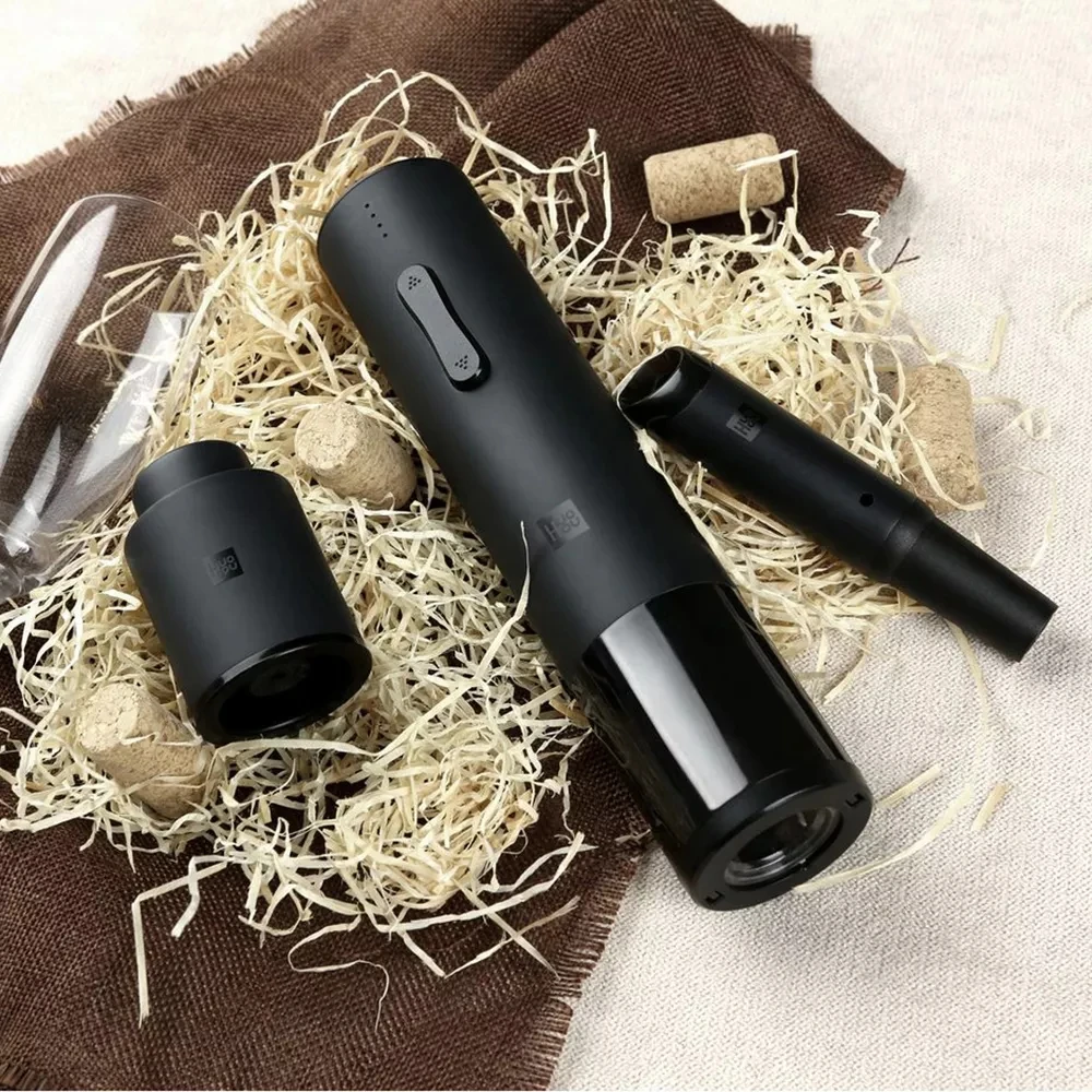 Xiaomi Huohou Fast Decanter Red Wine Decanter Pouring Tools Mini Wine Filter Air Intake Bottle Pourer Aerator For Family Bar (3)