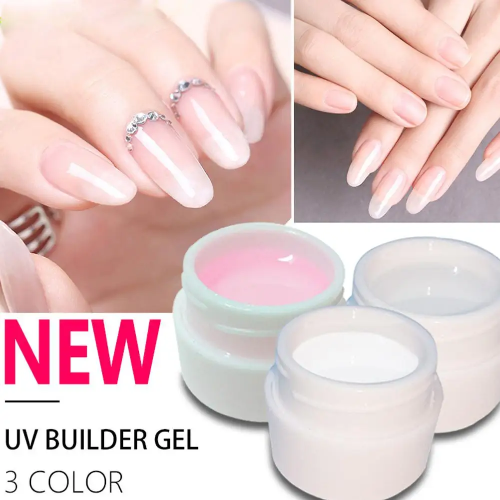

8ml UV Builder Nail Gel Nails Extension Gels Acrylic UV Builder Crystal Nail Art Tips Extension Gel Manicure Tools