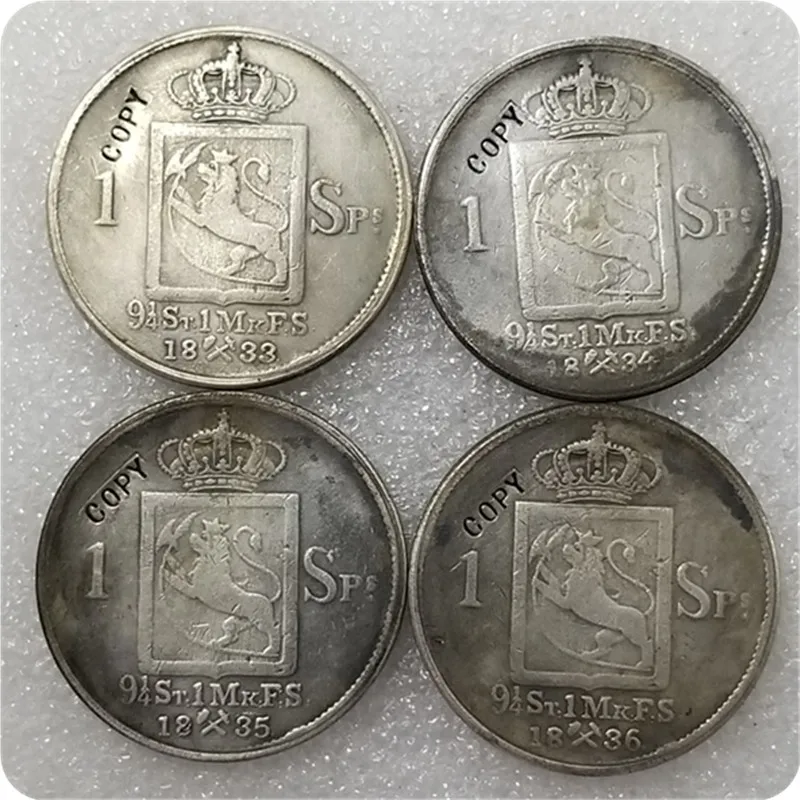 1826-1836 Norway 1 Speciedaler-Carl XIV Johan копии монет