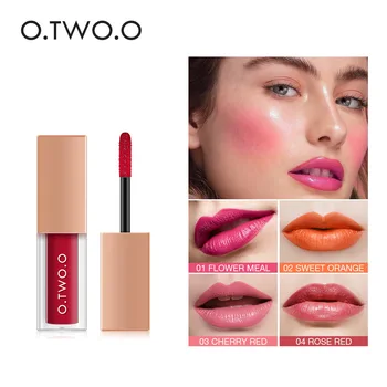 

O.TWO.O Moisturizing Gloss Plumping Lip Plumper Makeup Glitter Nutritious Liquid Lipstick Cherry Mineral Oil Clear Lip Gloss