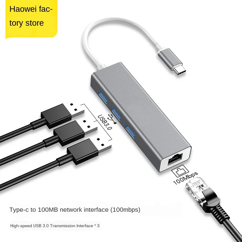Nic Drive free USB3.0 удлинитель Hub с пересекающимися краями Type c до 100 Мб C RJ45|Док-станции