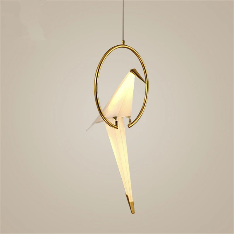 

Nordic Perch Pendent Light lamp Postmodern Creative Personality Bird Bedroom Bedside Balcony Restaurant Simple Crane LED Lamps
