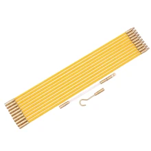 11 футов Стекловолоконный беговой провод кабель коаксиальный Электрический рыбий ленты тяга толчок комплект