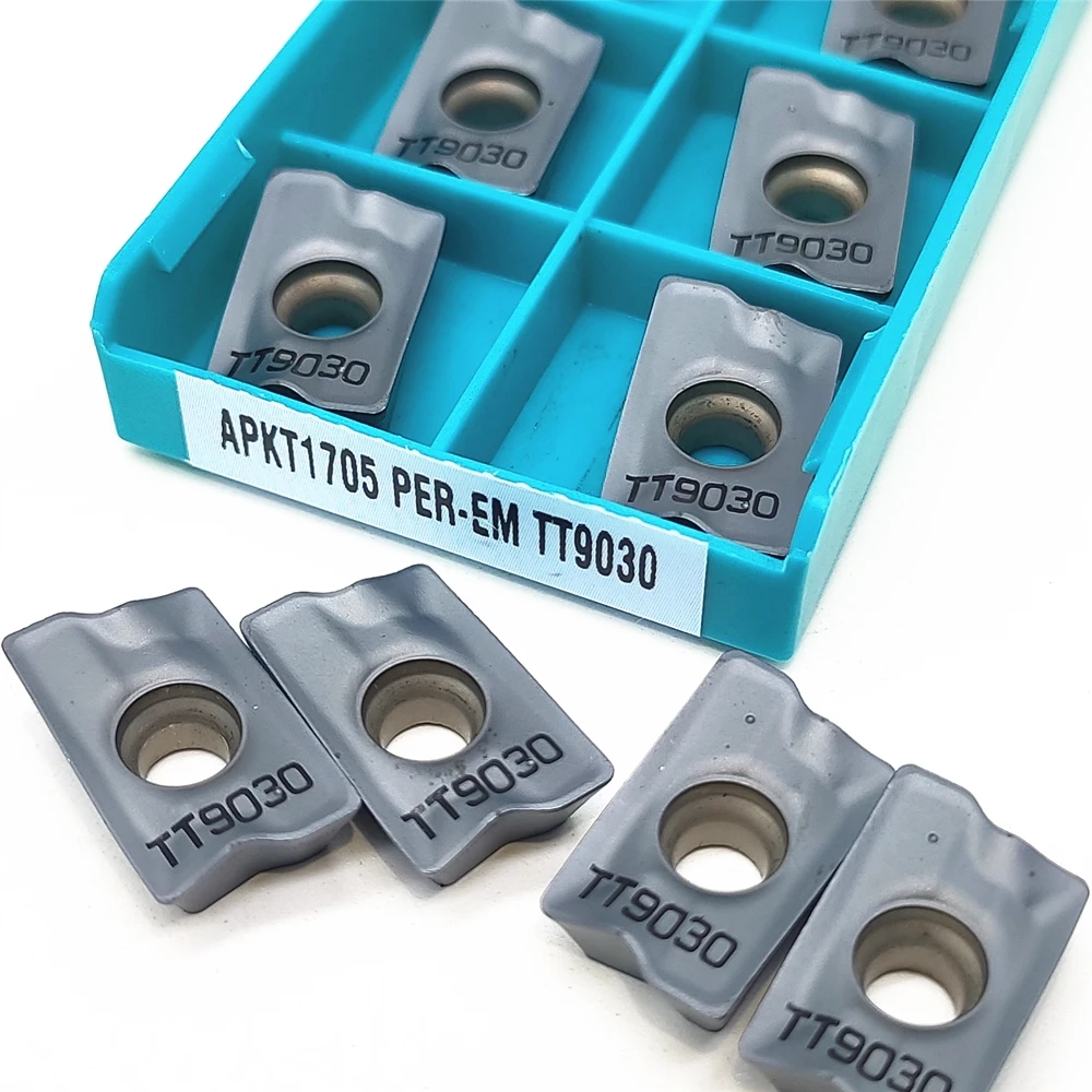 

APKT1705 PER EM TT9030 Carbide Insert Milling Turning Tool Insert APKT 1705 Milling Cutter CNC Cutting Tool