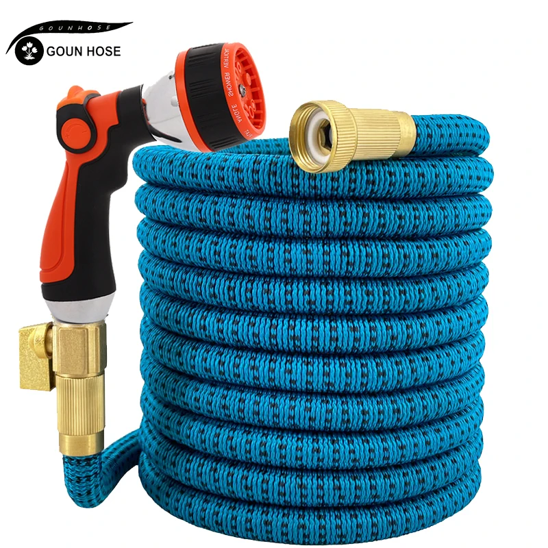 

New Garden Watering Hose High Pressure Washer Water Gun Telescopic Magic 3/4 Hose Car Wash Hose Kit Garden Cleaning Tool