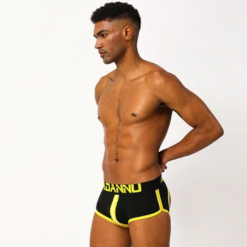 

2020 Men Underwear Gay Sexy Briefs Freedom Jockstrap Panties Man Thongs Breathable Non Back Jock Strap String Bikini Male AD163