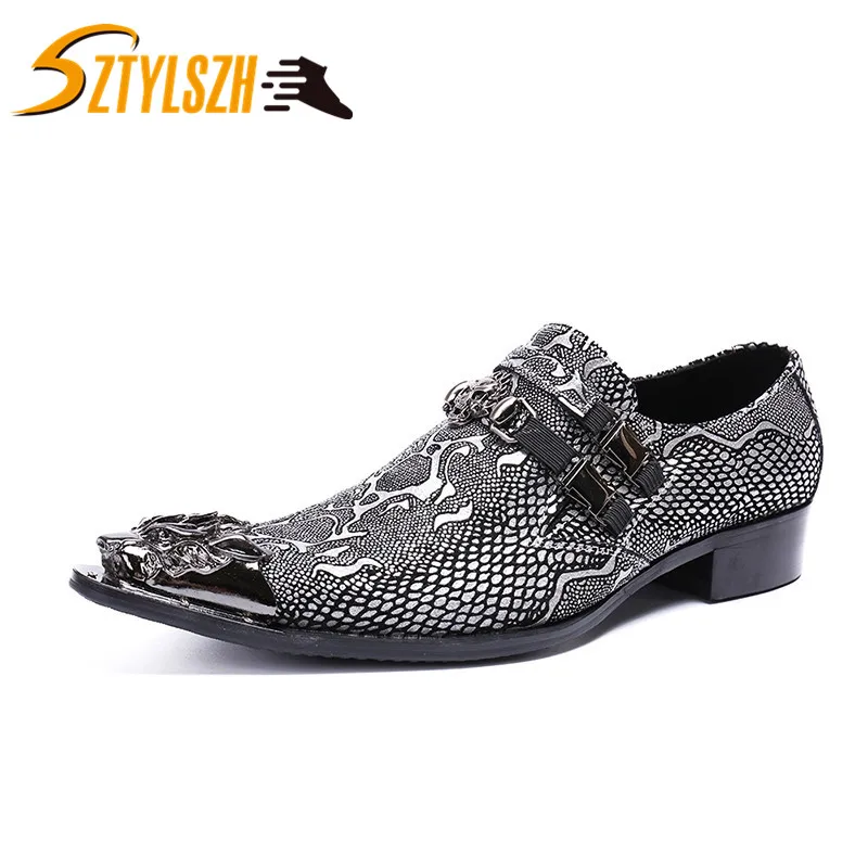

High Quality Luxury Brand Genuine Leather Fashion Business Men Dress Loafers Pointy Shoes Oxford Breathable Formal Wedding Shoes