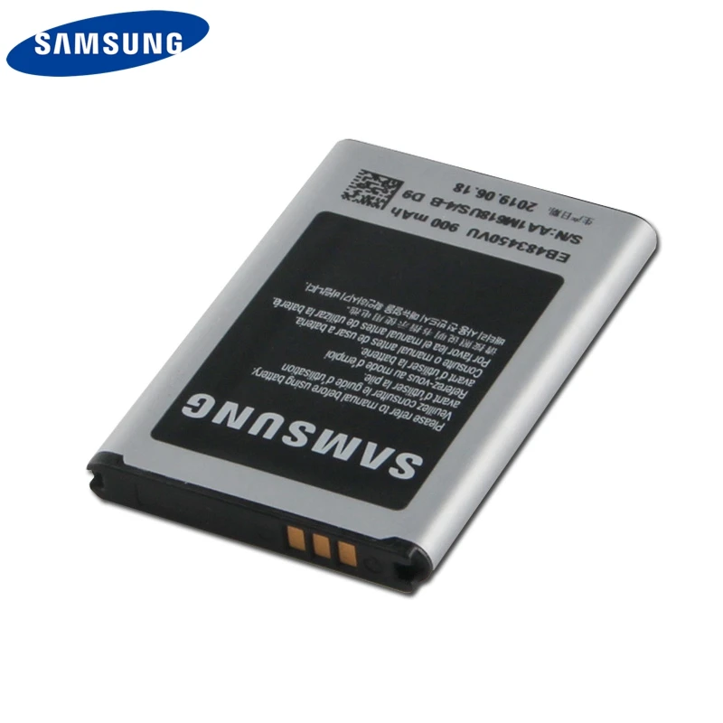 Оригинальная сменная батарея для телефона EB483450VU для samsung C5350 C3752 GT-C3630C GT-S5350 аутентичная аккумуляторная батарея 900 мАч