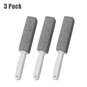 

3Pcs Pumice Cleaning Stone with Handle Toilet Bowl Cleaning Brush Cleaner Hard Water Ring Remover