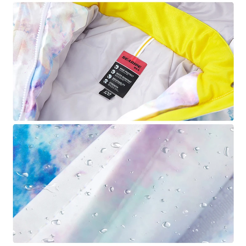Dollplus/детский лыжный комбинезон; лыжная куртка для сноуборда; спортивная одежда для мальчиков и девочек; комплект зимних штанов; комплект одежды