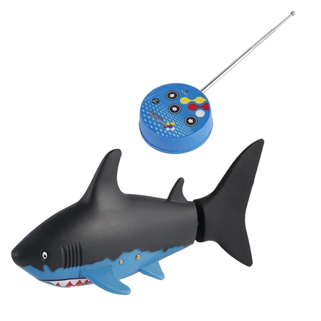 Mini Remote Control Toy Electric RC Shark Kids Educational Toy Gift - Black