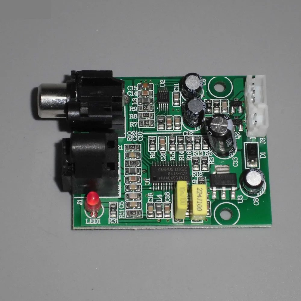 ЦАП цифровой декодер CS8416+ CS4344 Оптическое волокно коаксиальный цифровой сигнал вход стерео аудио выход Decod для усилителя 24B 192K